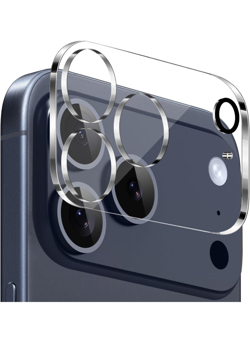 IPhone 17 Pro Camera Lens Screen Protector, HD Tempered Glass Camera Screen Protector Cover Film - Clear - Image 2