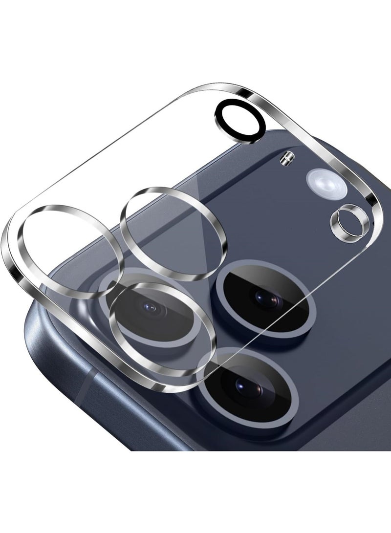 IPhone 17 Pro Camera Lens Screen Protector, HD Tempered Glass Camera Screen Protector Cover Film - Clear - Image 1