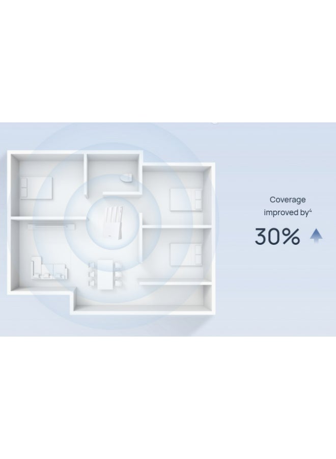 HUAWEI WIFI BE3 Dual-Band Router: Wi-Fi 7, 4 Ethernet Ports For Home, Gaming & Business Use - WUKUN-BE32 | Black - Image 3
