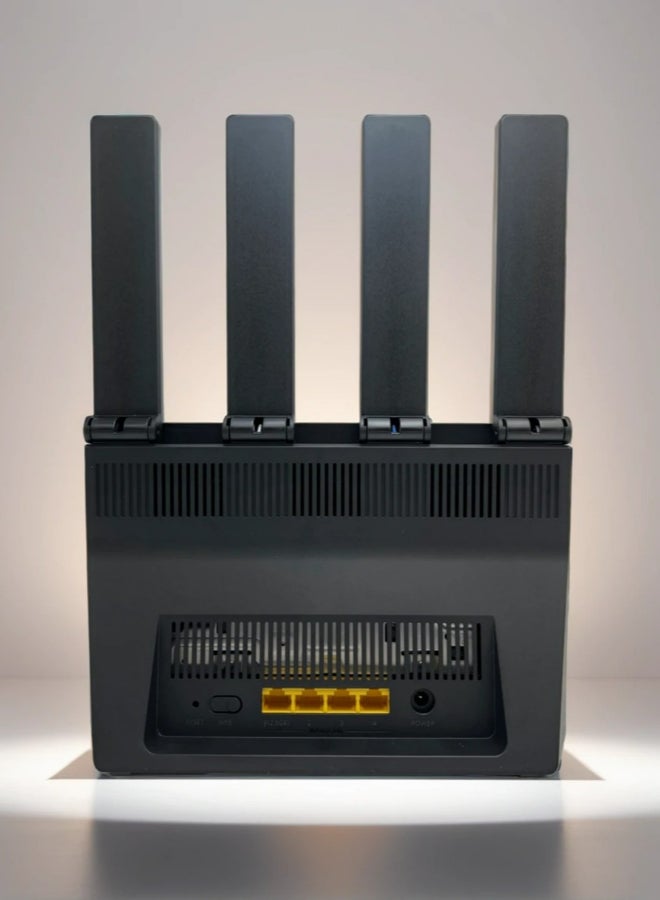 HUAWEI WIFI BE3 Dual-Band Router: Wi-Fi 7, 4 Ethernet Ports For Home, Gaming & Business Use - WUKUN-BE32 | Black - Image 2
