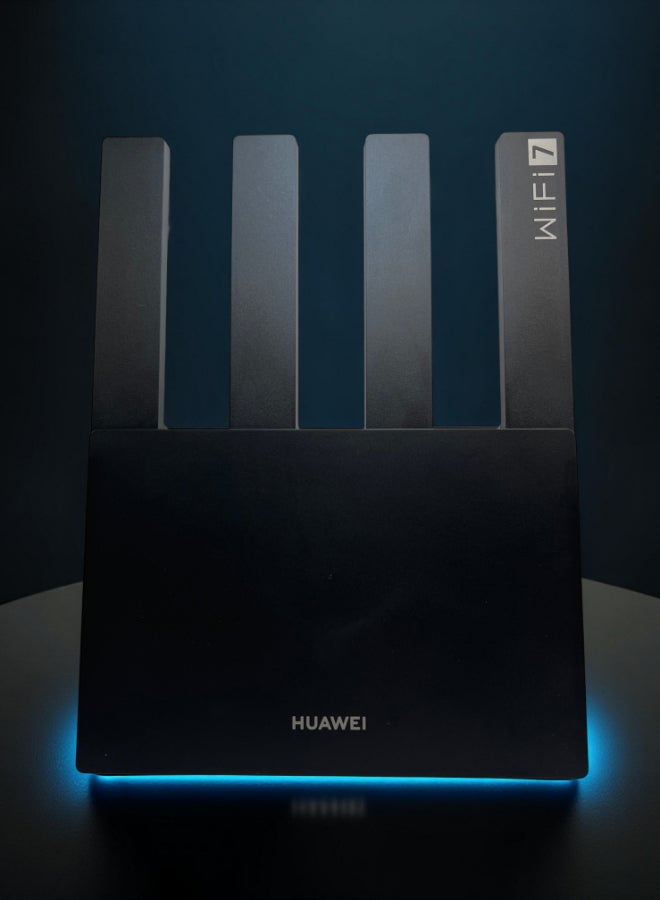 HUAWEI WIFI BE3 Dual-Band Router: Wi-Fi 7, 4 Ethernet Ports For Home, Gaming & Business Use - WUKUN-BE32 | Black - Image 1