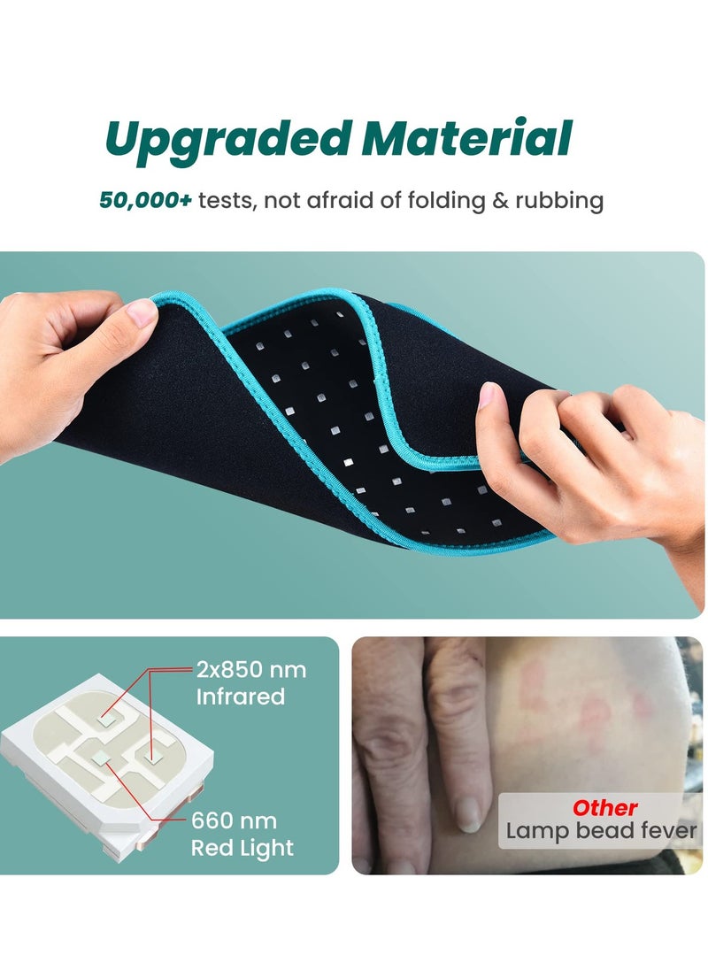 Excefore Red Light Therapy Belt Near Infrared for Relaxing Muscle, Inflammation, Improve Circulation  - Image 4