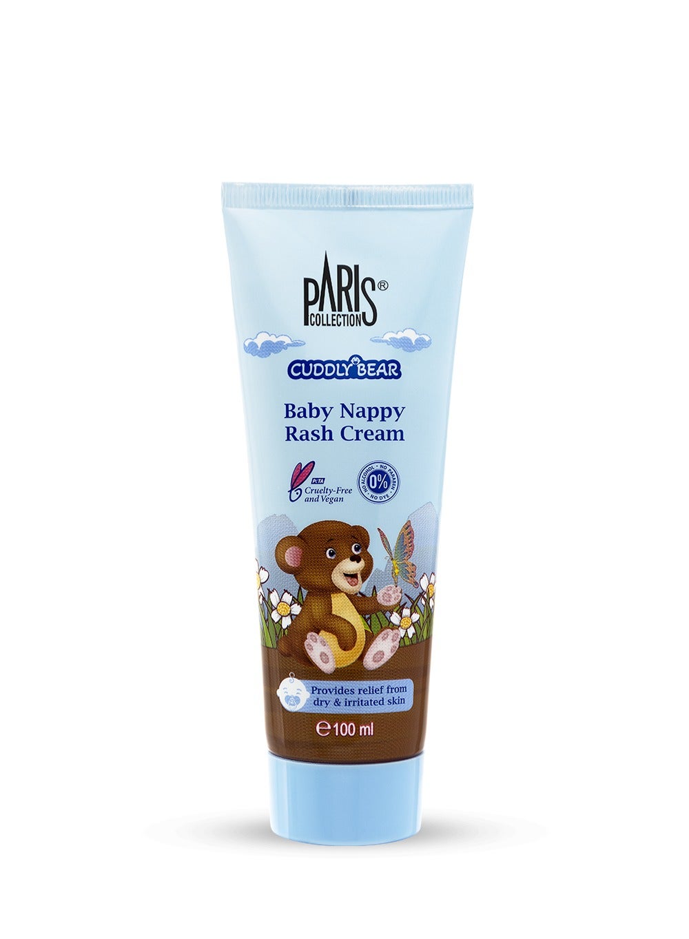 Paris Collection Baby Nappy Rash Cream (100 ml) | Gentle Diaper Rash Protection | Enriched with Provitamin B5, Shea Butter & Calendula Extract | Paraben, Alcohol & Irritant Free | For Sensitive Baby S