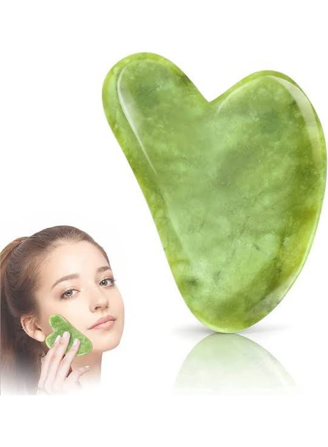 Gua Sha Stone, Natural Stone Guasha green – The Secret to Natural Beauty & Deep Skin Care wrinkle - anti aging WRGS5 - Image 2