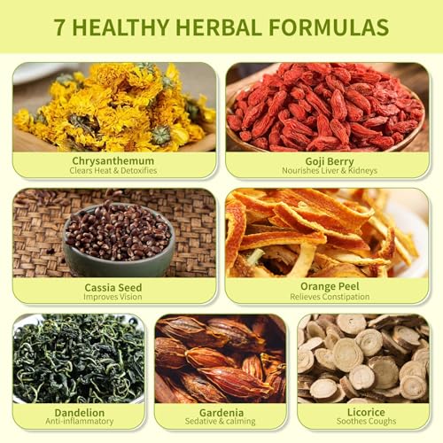 BeleePlanner Dandelion Wolfberry Tea Natural Kidneys  Liver Health Dandelion Root Tea with Dandelion Wolfberry Cassia Seed Chrysanthemum Licorice Orange Peel Gardenia 1 Pack12 Bags - Image 5