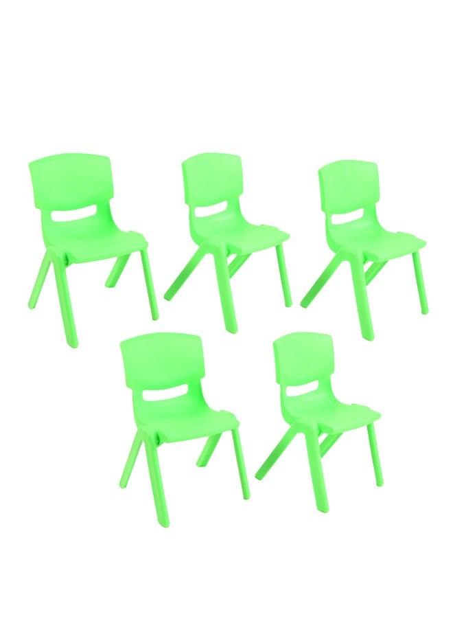 شيانغ يو 5 قطع أثاث الأطفال كرسي مكدس أخضر اللون الأخضر  - Image 1