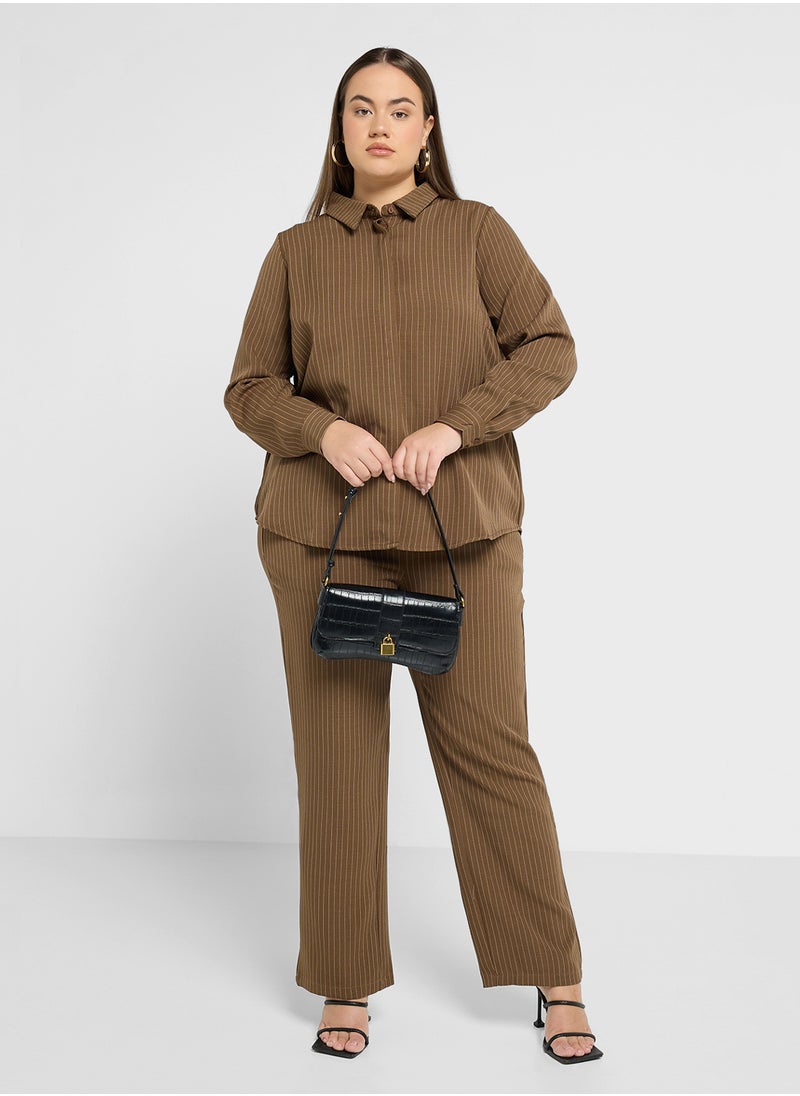 Only Carmakoma - Flared High Waist Pants - Image 1