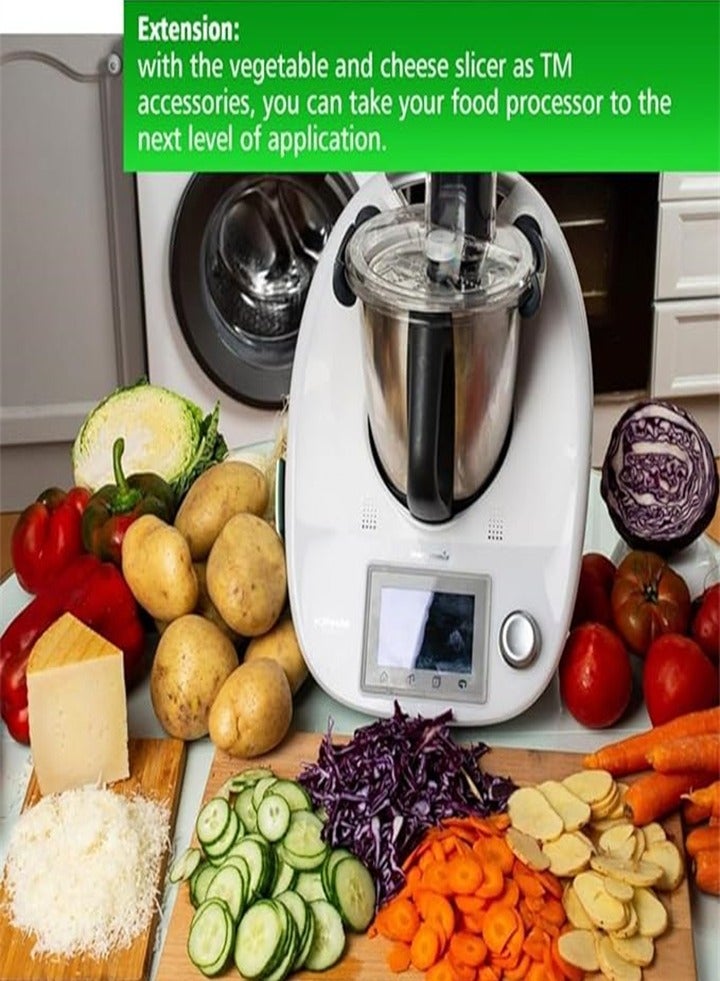 Vegetable Cutter Peeler Compatible with Thermomix TM6, Food Processor Accessories Peeler Knife Set Compatible with Thermomix TM6 (Coarse and Fine Cutter Set)  - Image 4
