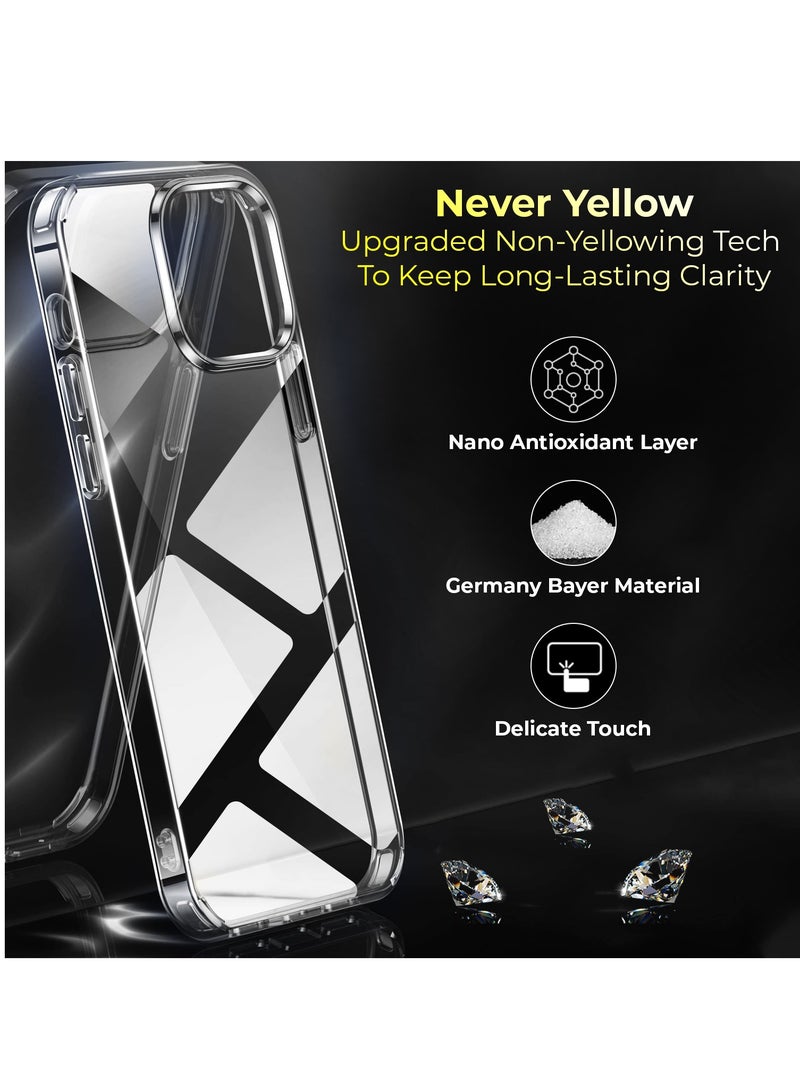 PRIMEEIGHT Transparent Crystal Clear iPhone 15 Case 6.1 inch - Shockproof Curved Edges apple iphone 15 case HD Clear Anti Scratch  - Image 2