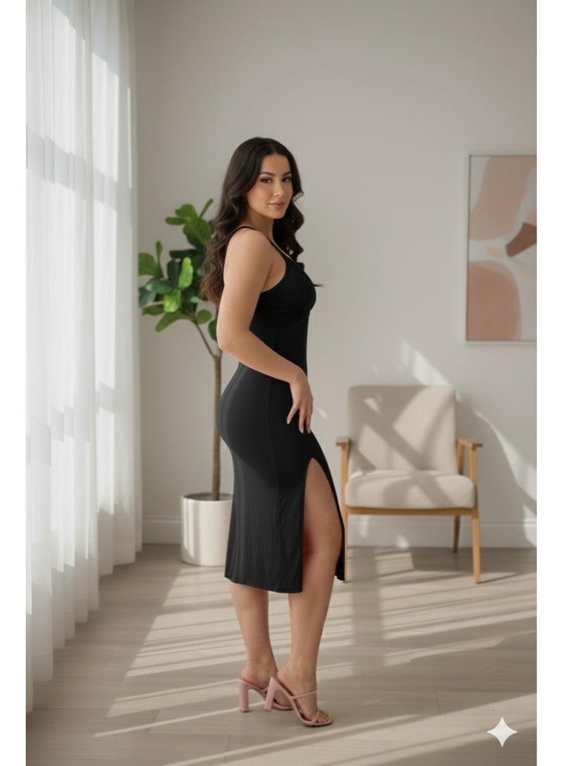 MANIKAN women's wear with very soft material with an easy-to-use design for highly comfortable use Long dress with soft cotton material - Image 4