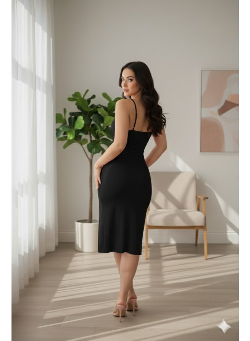 MANIKAN women's wear with very soft material with an easy-to-use design for highly comfortable use Long dress with soft cotton material - Image 5