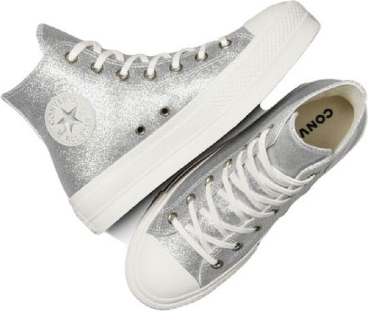 CONVERSE تشاك تيلور أول ستار ليفت هاي فضة إغريت  - Image 1