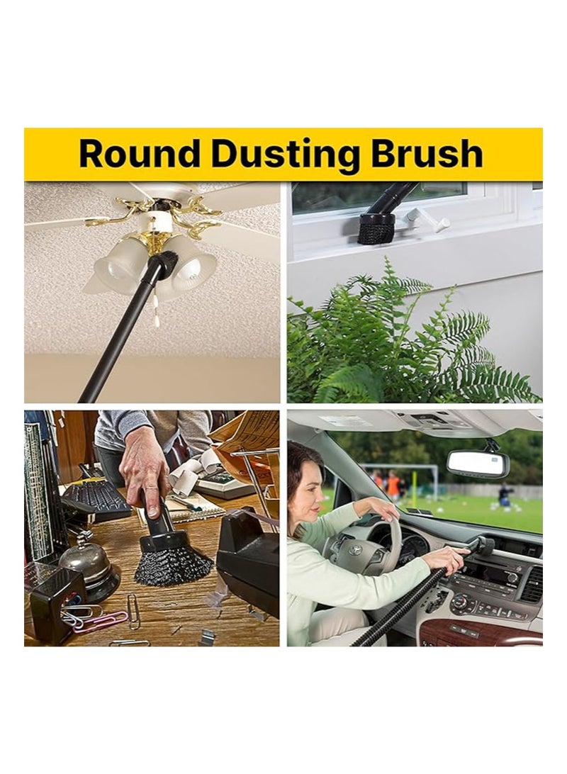 Apustim 6 Piece Universal Vacuum Cleaner Accessory Kit，Small Square Brush，Flat Suction Head，2 In 1 Suction Head，Sofa Suction Head，Horsehair Round Brush，32 To 35mm Adapter，Suitable For Shop Vacuum Cleaner Accessories - Image 4