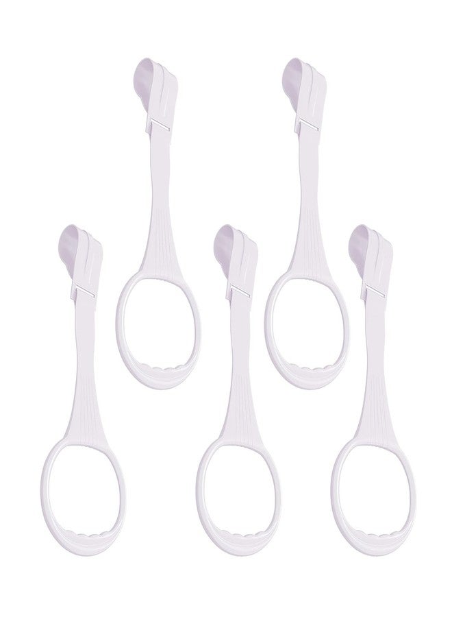 YYaaloa 5pcs WalkAssistant Crib Pull Rings for Infant Toddlers Practice Tool (White) - Image 1