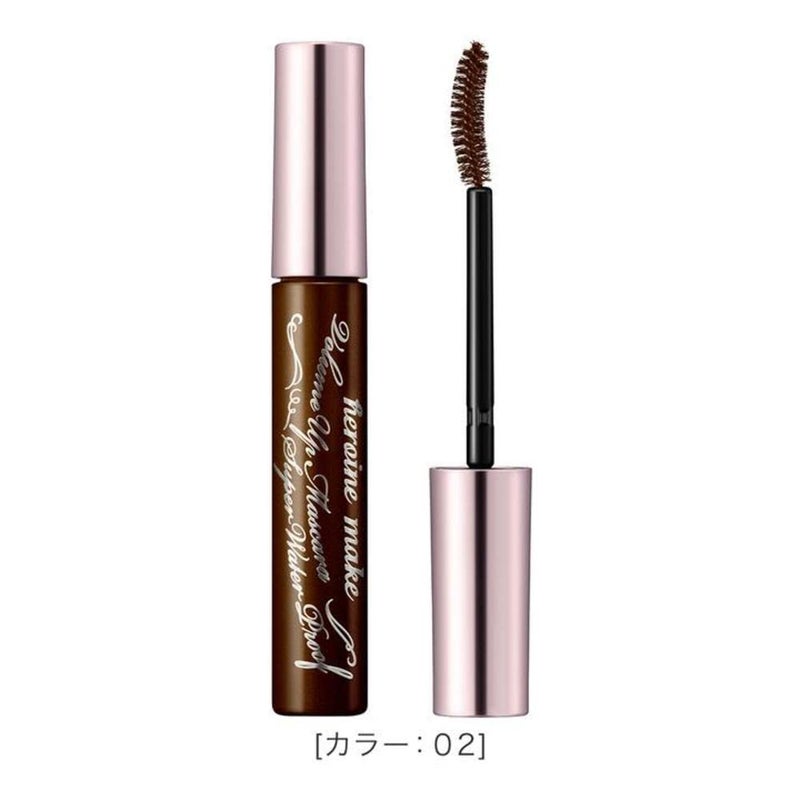HEROINE MAKE by KISSME Brown Mascara Waterproof with Curvy Brush for Eye Makeup for Women, Mascara Volume & Length Defining Fiber Long-lasting False Eyelash Effect, Made in Japan, 1 EA - Image 2