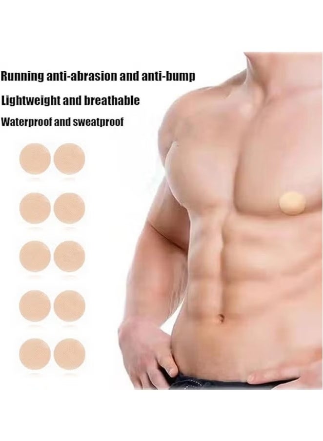 OMEVE 200-Pieces Disposable Self-adhesive Nipple Protection Stickers For Men, Mens Tape Pasties Patch Nipple Covers Nipple Patch Anti Chafing Nip Protector  - Image 2