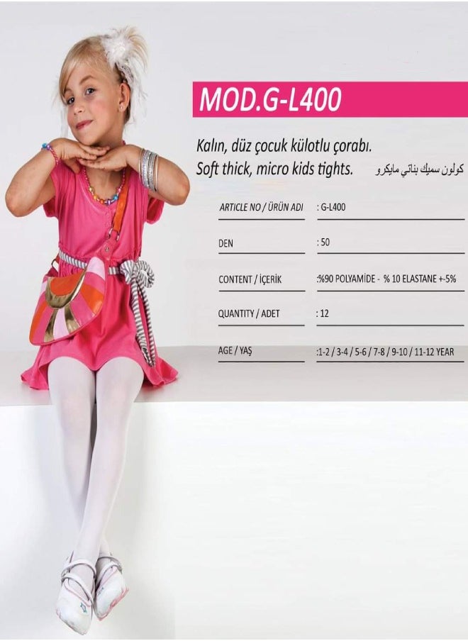 Bashayer 2 PCS of thick offwhite summer tights  - Image 3