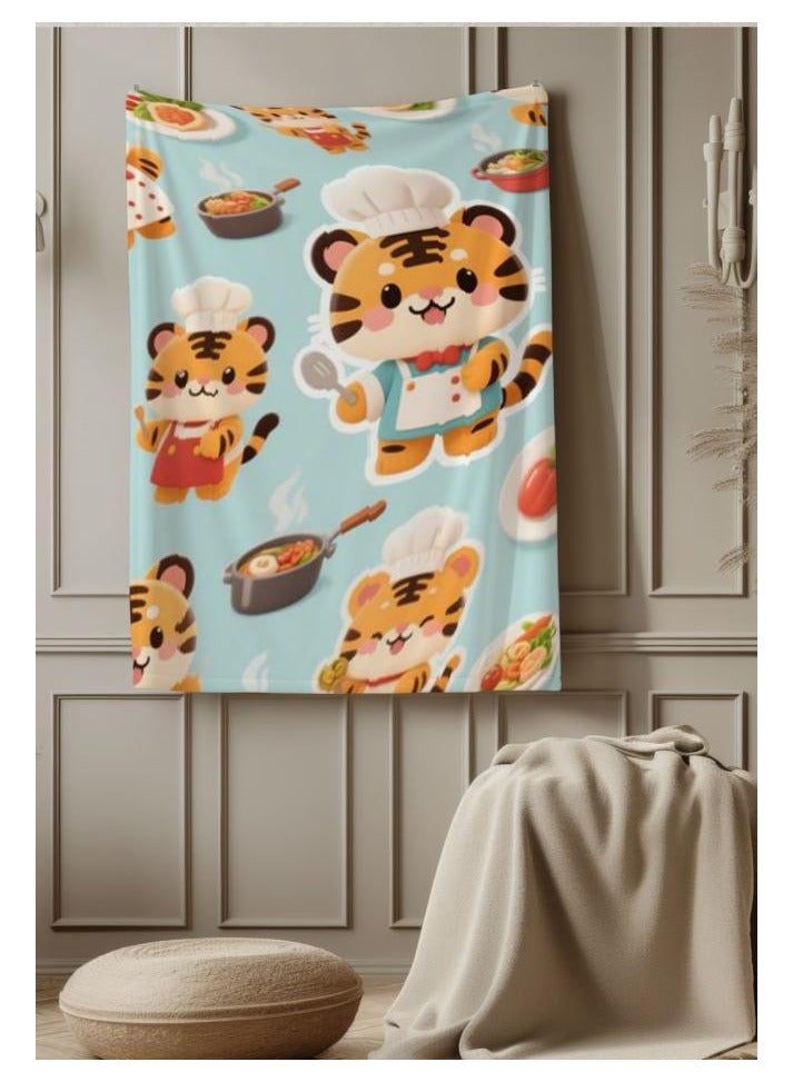 عام بطانية رقيقة من الفانيلا الكرتونية للأطفال أو الطلاب (دافئة ومريحة ومناسبة للنوم والألعاب) 100 سم * 150 سم - 951 - Image 1