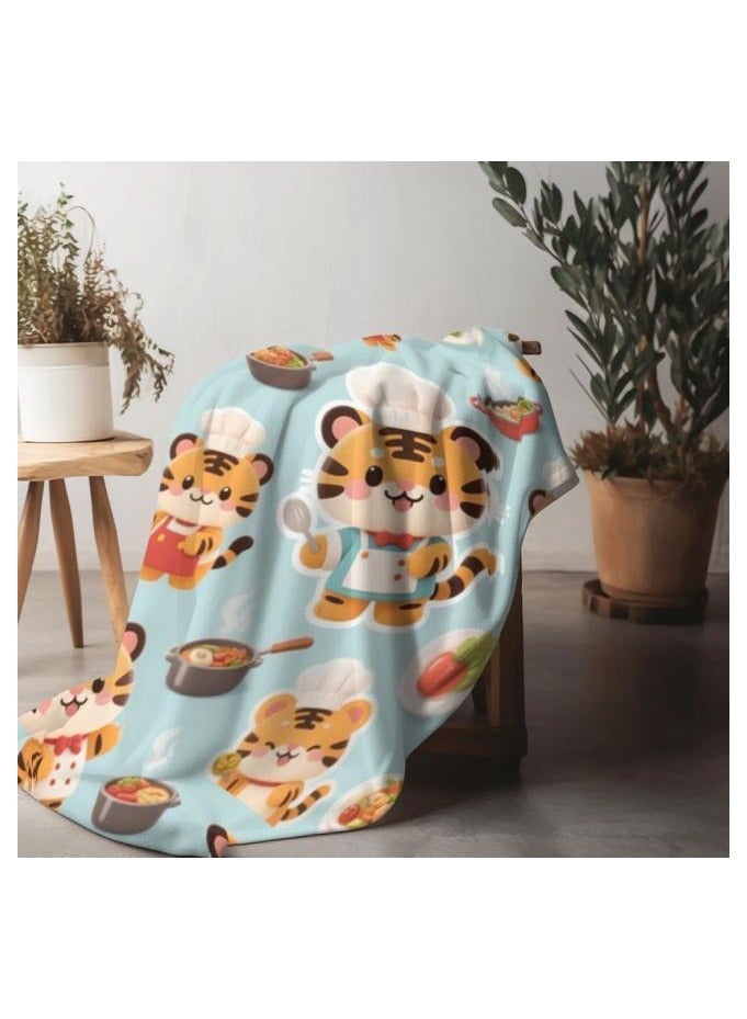 عام بطانية رقيقة من الفانيلا الكرتونية للأطفال أو الطلاب (دافئة ومريحة ومناسبة للنوم والألعاب) 100 سم * 150 سم - 951 - Image 5