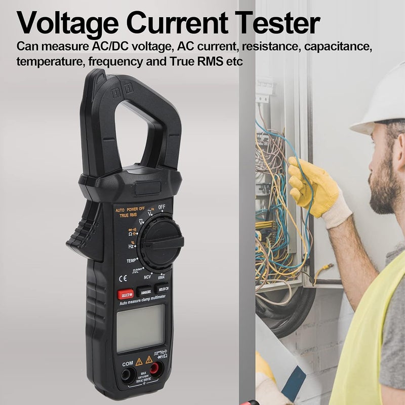 ET8202 Digital Clamp Multimeter True RMS AC750V DC1000V Capacitance LCD Auto Range - Image 3