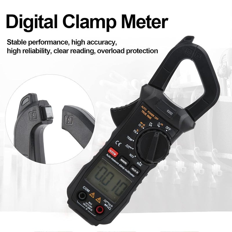ET8202 Digital Clamp Multimeter True RMS AC750V DC1000V Capacitance LCD Auto Range - Image 4