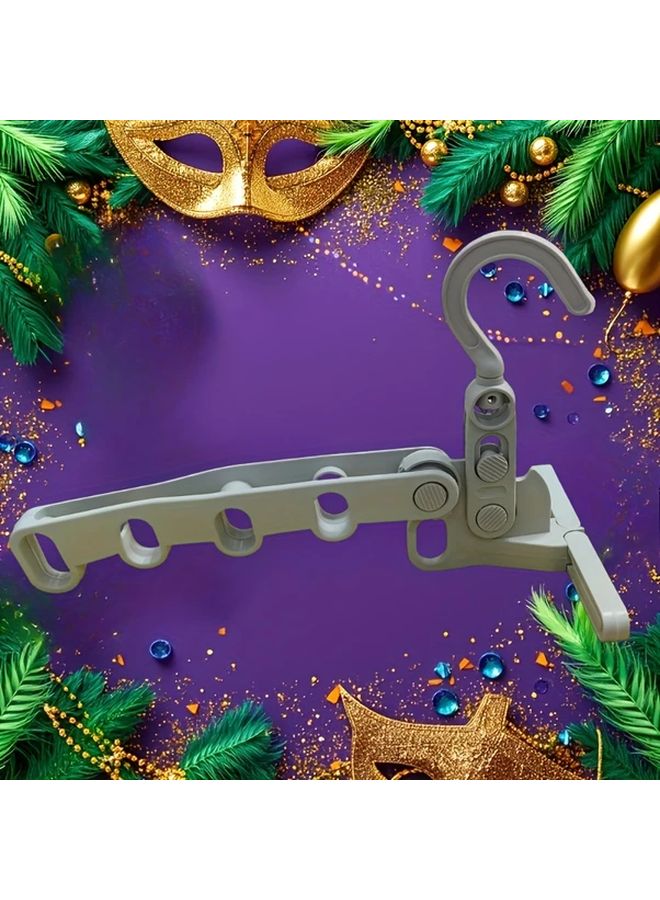 Pearl White Foldable 5 Tier Clothes Drying Rack Space Saving PVC A Frame Design - Image 1