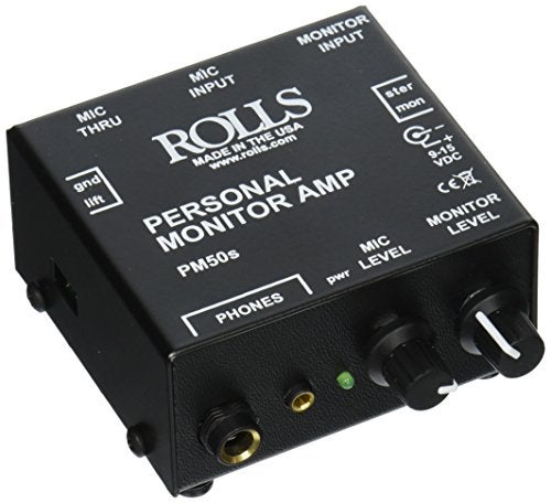 Rolls PM50s Personal Monitor Amplifier Black