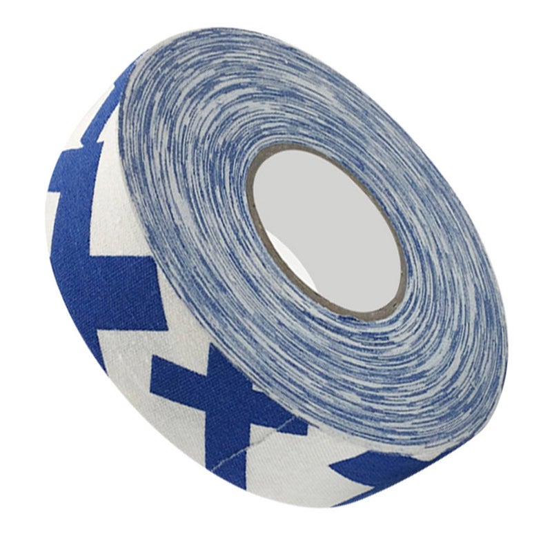2.5cmx25m Hockey Protective Tape Sport Badminton Pole Pads Hockey Stick Tapes Blue Plus Sign - Image 2
