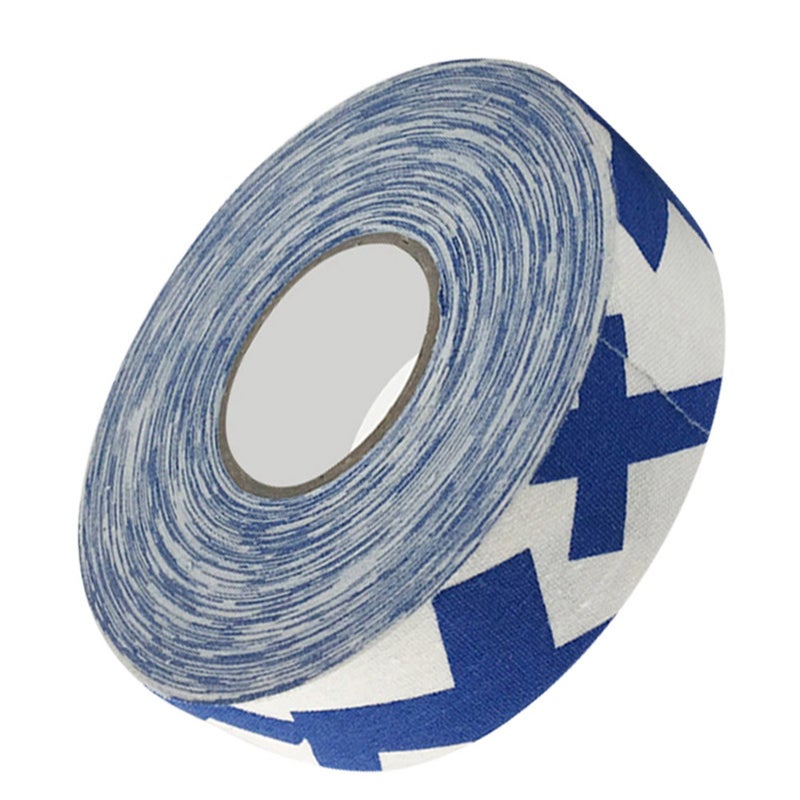 2.5cmx25m Hockey Protective Tape Sport Badminton Pole Pads Hockey Stick Tapes Blue Plus Sign - Image 3