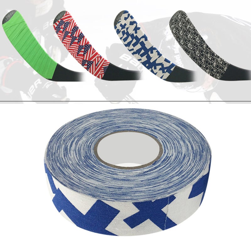 2.5cmx25m Hockey Protective Tape Sport Badminton Pole Pads Hockey Stick Tapes Blue Plus Sign - Image 5