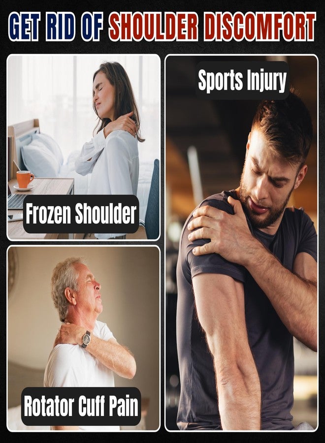 zeencare Shoulder Brace with Ice Pack Hot Cold Therapy, Shoulder Compression Sleeve, Shoulders Immobilizer Support for Rotator Cuff Relief Brace for Men Women (Hot & Cold Gel Pack Included) - Image 1
