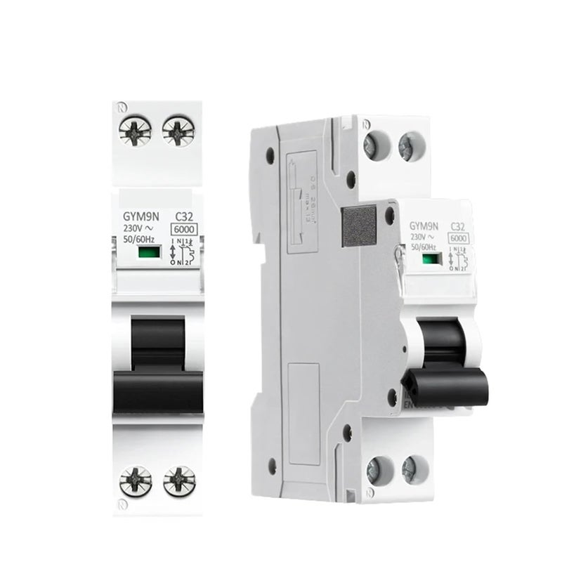 قاطع الدائرة المصغر 6 أمبير منحنى سي 220 فولت 6 كيلو أمبير 1 قطبي + محايد - Image 3