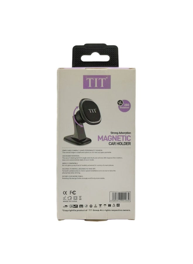 TIT Universal Magnetic Mobile Holder for Car Dashboard Strong Magnet Grip, 360° Rotation, Adjustable Stand, Anti-Slip Base, Metal Plate Included, Secure Phone Mount for GPS Navigation, Smartphones, iPhone, Samsung, Xiaomi, Oppo, Huawei, Home & Office Use, TM053 - Image 3