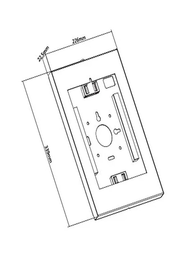Skill Tech SH 3202 Anti-Theft Tablet Mount Enclosure for 9.7"-11" Tablets, 1kg Load Capacity – Black - Image 2
