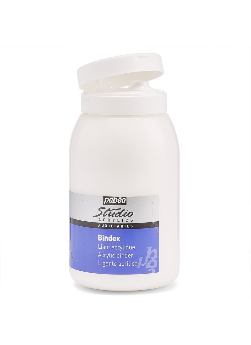 Pebeo Pebeo Studio Acrylics Auxiliaries, Bindex Acrylic Binder, 1 L, Transparent (524270), 33.81 Fl Oz (Pack of 1)  - Image 2