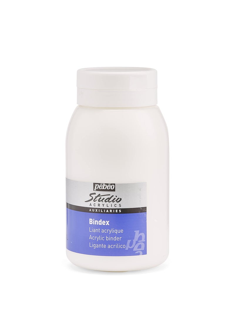 Pebeo Pebeo Studio Acrylics Auxiliaries, Bindex Acrylic Binder, 1 L, Transparent (524270), 33.81 Fl Oz (Pack of 1)  - Image 1