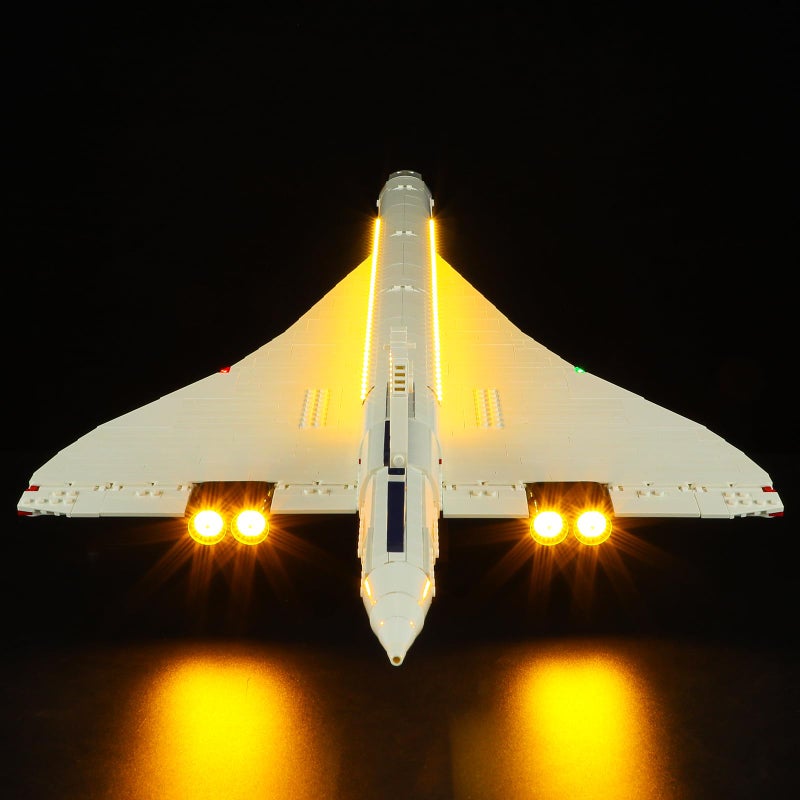 BRIKSMAX Lighting Kit for Lego Icons Concorde - Compatible with Lego 10318 Building Set- Not Include Lego Set - Image 1