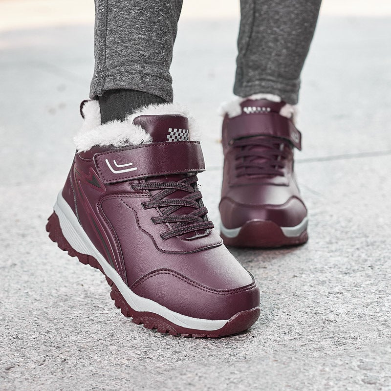 2024 Winter High-Top Cotton Shoes For The Elderly Shoes Women'S Shoes Mother Shoes Middle-Aged And Elderly Walking Shoes All-Match Men'S Shoes Outdoor - Image 2
