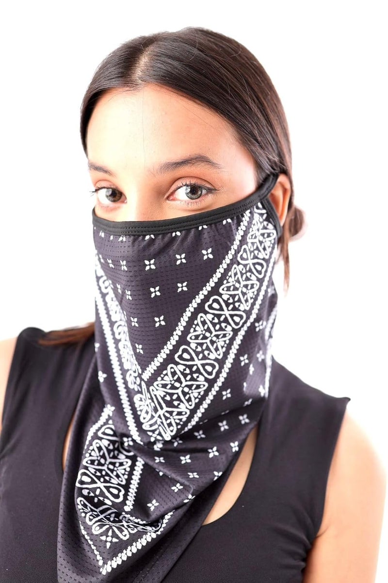 Future Tabs Store Future Tabs Paisley Print Ice Silk Neck Gaiter for Men & Women – Breathable Sun Protection Scarf Bandana | Summer UV Face Mask for Cycling, Running, Outdoor Sports - Image 2