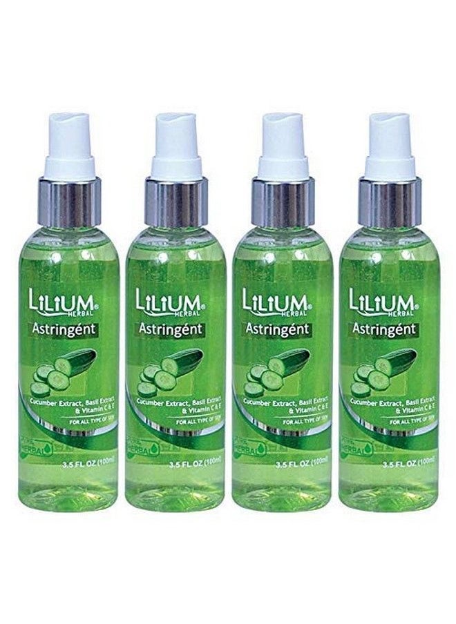 Lilium Herbal Cucumber Skin Toner; 100 Ml Pack Of 4  - Image 3