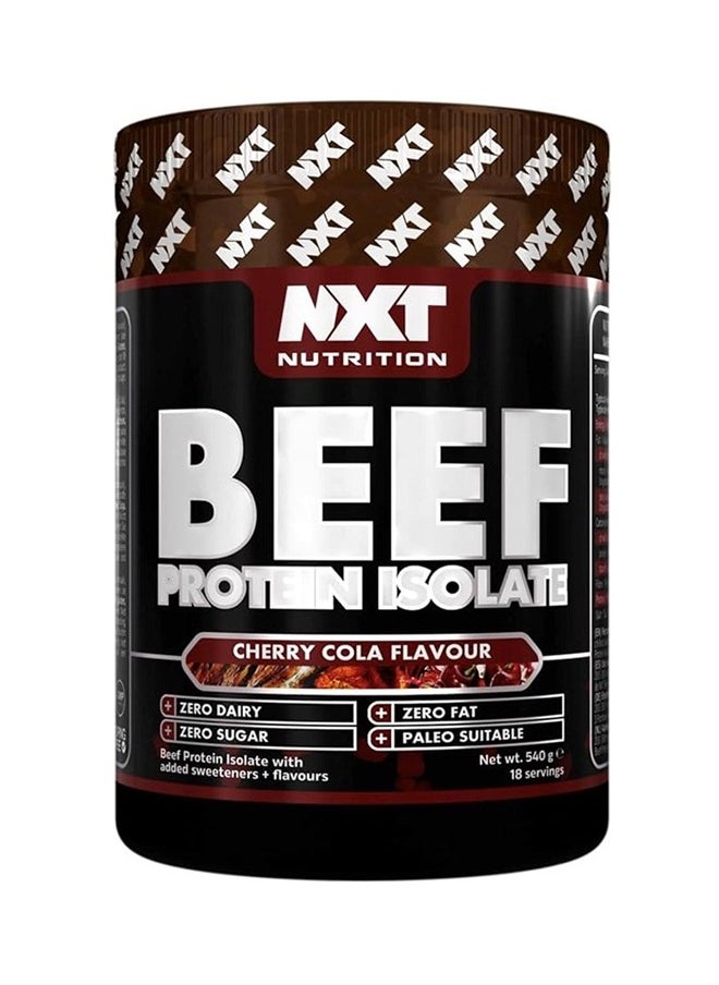 NXT Nutrition - Beef Protein Isolate Juice Zero Dairy Cherry Cola 18 Servings 540g - Image 1