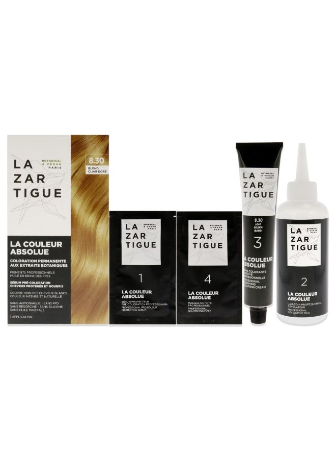 Lazartigue Permanent Hair Color 8.30 Light Golden Blonde - Image 3
