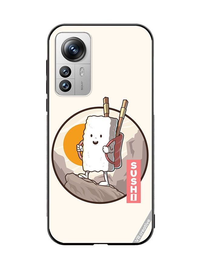 VR CREATIVE Protective Case Cover For Xiaomi 12X Travel Sushi Design Multicolour - Image 1