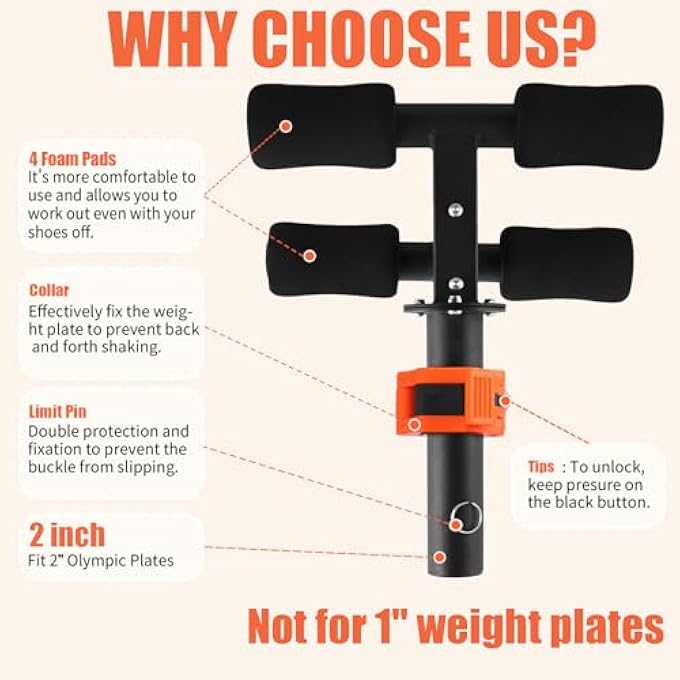Fitarc Tib Bar, Tibialis Trainer, Tibia Dorsi Calf Raise Machine, Knees Over Toes Equipment For Strengthening Calves/Shins/Ankles, Fits 1" Or 2" Olympic Weight Plates - Image 3