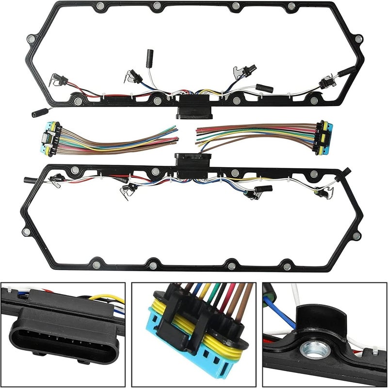 BOMLING Powerstroke Diesel Valve Cover Gasket Set for Ford F250 F350 E250 E350 7.3L (1999-2003) with Gaskets, Glow Plugs, Harness, and Relay - Image 4