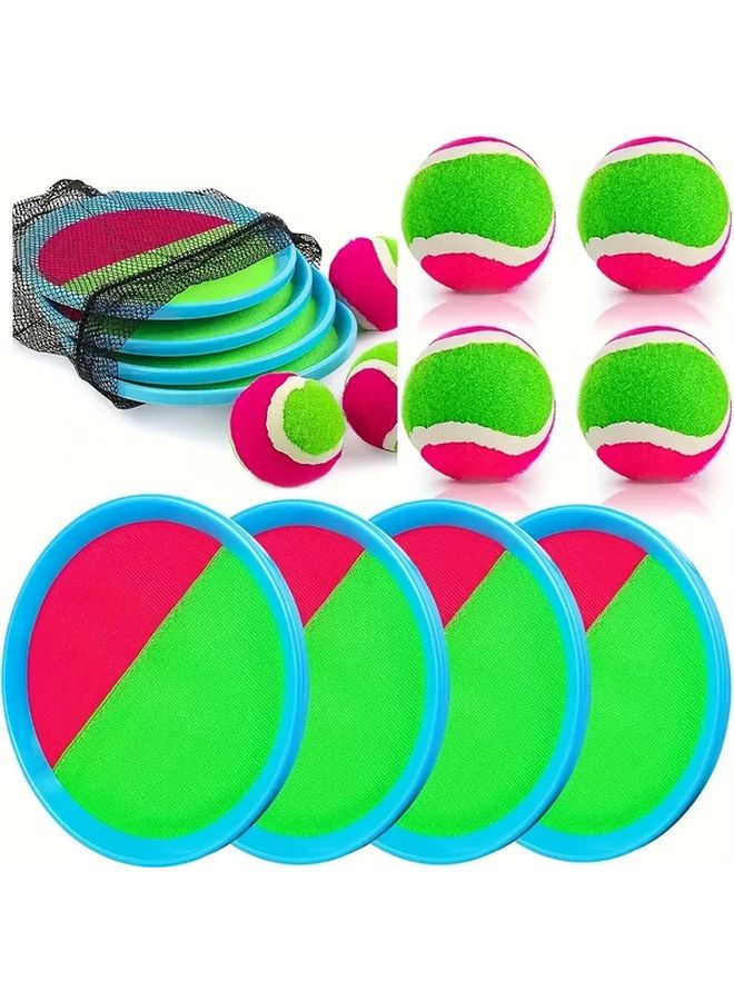 Sticky Ball Game Set Random Color Throw Catch Outdoor Indoor Garden Toy - Image 1