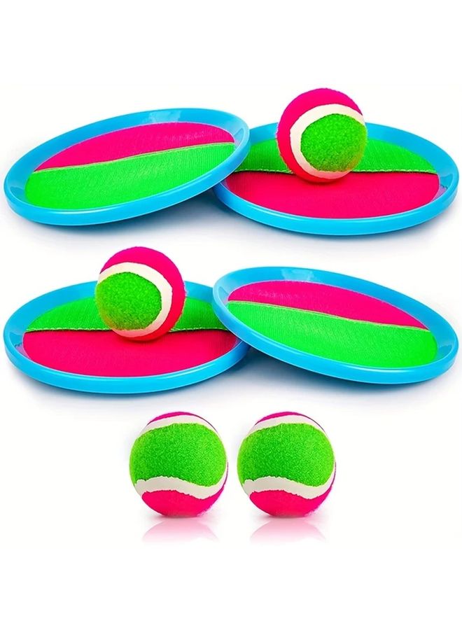 Sticky Ball Game Set Random Color Throw Catch Outdoor Indoor Garden Toy - Image 3