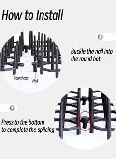 Generic 16 X 13 inch Cats Scat Mat with Spikes Cat Repellent Spikes Anti Cat Sting Pad Garden Scat Mat Anti-Cat Dog Web Digging Plug Flat Sting Tape Indoor Outdoor Garden Deterrent Device  - Image 3