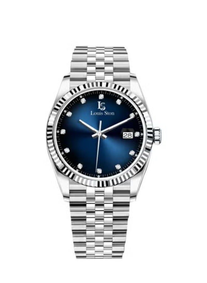 Louis Ston Men's waterproof watch, high quality steel