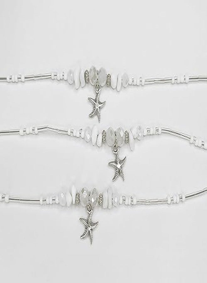 72ore Beach Bracelets Shell Bracelet Stackable Bracelets Seashell Bracelet Boho Beaded Bracelets Beach Anklets for Women Starfish Bracelet Summer Accessories Beach Jewelry - Image 5